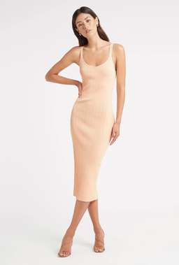 Kookaï Stirling Midi Dress in Peach Sunrise
Size 6