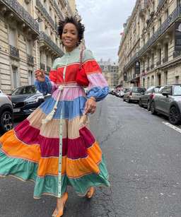 Zimmermann Riders Tiered Midi Dress Multi Size 2 / AU 12 for rent on The Volte - image 2