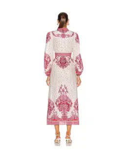 Zimmermann Bells Paisley Long Dress Red Paisley Size 1 / Au 10 for rent on The Volte - image 3