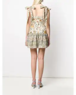 Zimmermann Edie Tie Mini Dress Print Size 0/Au 8  for rent on The Volte - image 2