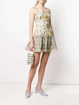 Zimmermann Edie Tie Mini Dress Print Size 0/Au 8  for rent on The Volte - image 1