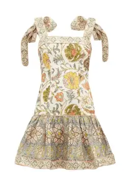 Zimmermann Edie Tie Mini Dress Print Size 0/Au 8  for rent on The Volte - image 3