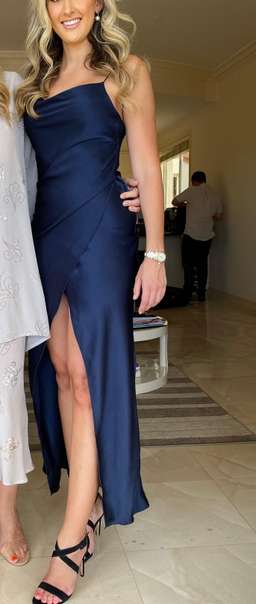 Camilla and Marc Aubrey Slip Dress Navy Size 0 for rent on The Volte - image 3