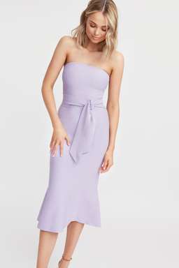 Kookai Florida Strapless Dress Lilac for rent on The Volte - image 2