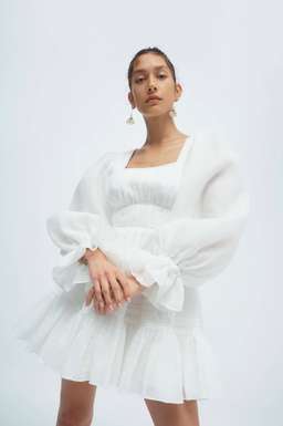 Aje Impression Dress White Size 6 for rent on The Volte - image 7