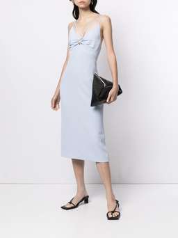 Dion Lee Whitewash Link Slip Dress Blue Size 10 