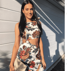 Sir The Label Ambroise Knot Dress Midi Floral Print | AU 8  for rent on The Volte - image 14