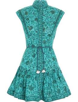 Zimmermann Lulu Panelled Flip Mini Dress Size 6