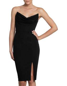 Bariano Mojito Cowl Dress Black Size 6