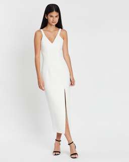 BYJOHNNY CONTOUR LINES SPLIT MIDI DRESS - SIZE 6 for rent on The Volte - image 8