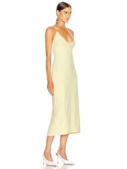 Dion Lee whitewash floating coil slip dress