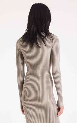 Dion Lee Stripe Rib Twist Dress Slate Green size 6