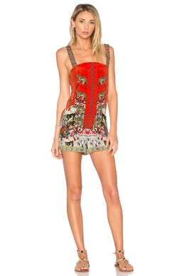 Camilla - HANGZHOU HOLLYWOOD SHIFT HALTER RED PLAYSUIT SIZE 6 for rent on The Volte - image 2