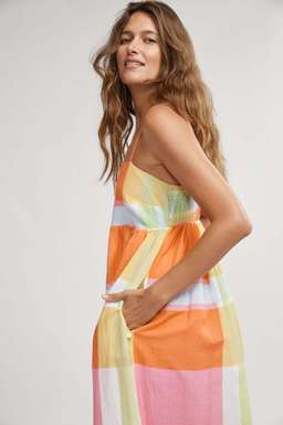 Binny Rainbow Lorikeet Maxi dress