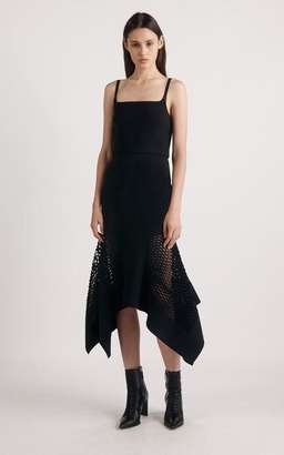 Dion Lee - Honeycomb Drape Perf Dress Black size 6