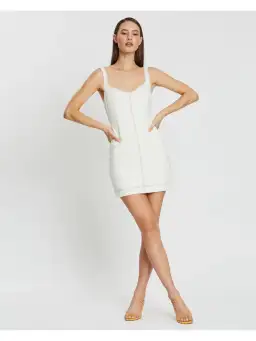 Bec & Bridge Noah Mini Dress in Ivory Size AU 6 for rent on The Volte - image 1