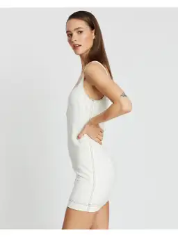 Bec & Bridge Noah Mini Dress in Ivory Size AU 6 for rent on The Volte - image 3