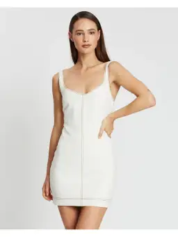 Bec & Bridge Noah Mini Dress in Ivory Size AU 6 for rent on The Volte - image 2