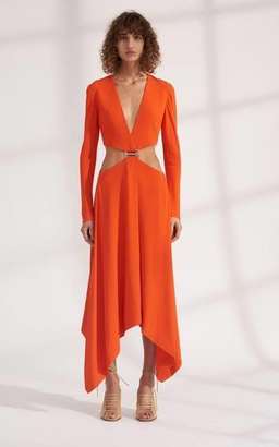 Dion Lee Red Modular E-Hook Dress