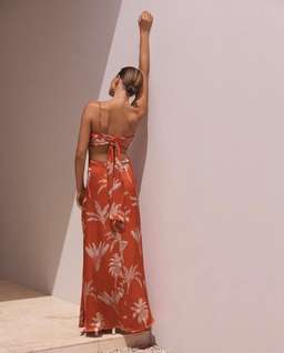 Scanlan Theodore Silk Palm Dress Print Size 8 for rent on The Volte - image 2