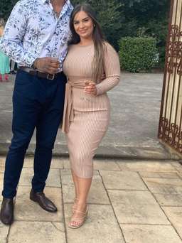 Kookai Sadie Crew Neck Belted Dress Natural Size 1 for rent on The Volte - image 4