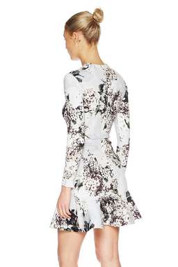 Lover Rosemary Scuba Dress Grey Floral Size 6 for rent on The Volte - image 4