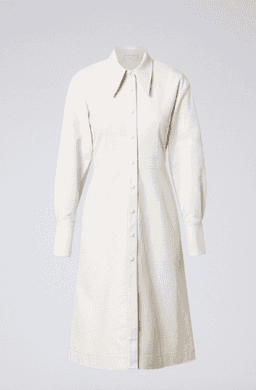 Scanlan Theodore Faux Reptile Shirt Dress Cream Size 8 for rent on The Volte - image 5