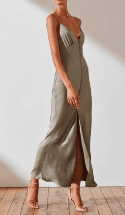 Shona Joy La Lune Bias Slip Dress in Sage for rent on The Volte - image 3
