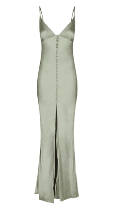 Shona Joy La Lune Bias Slip Dress in Sage for rent on The Volte - image 2