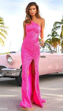 sherri pink long dress for rent on The Volte - image 1