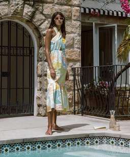 Steele Sia Midi Dress in Cabana Size XS / AU 6 for rent on The Volte - image 7