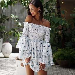 Steele Catalina Flare Dress Floral Size AU 6  for rent on The Volte - image 2