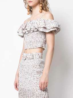 Nicholas Ruffled Poppy Print Top and Skirt  SIze 6 for rent on The Volte - image 2
