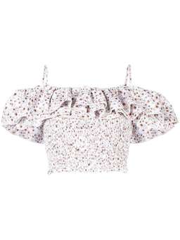 Nicholas Ruffled Poppy Print Top and Skirt  SIze 6 for rent on The Volte - image 4