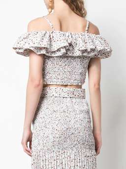 Nicholas Ruffled Poppy Print Top and Skirt  SIze 6 for rent on The Volte - image 3