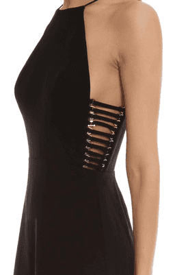 Zimmermann Crepe Harness Mini Dress Black Size 1 / AU 10 for rent on The Volte - image 4