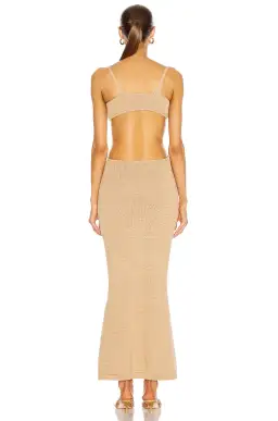 Cult Gaia Serita Knit Dress Sand Size XS for rent on The Volte - image 3