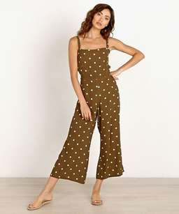 Faithfull the Brand Playa Jumpsuit in polka dot
