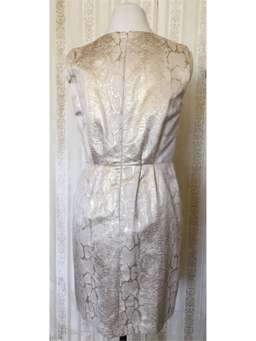 Thurley Reptile Print Pleated Dress Gold Size 12 for rent on The Volte - image 2