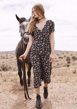 Auguste // Roxy Lady 90s Ditsy Floral ~ Black for rent on The Volte - image 1