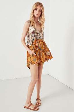 Spell // Desert Daisy Romper ~ Mustard for rent on The Volte - image 4