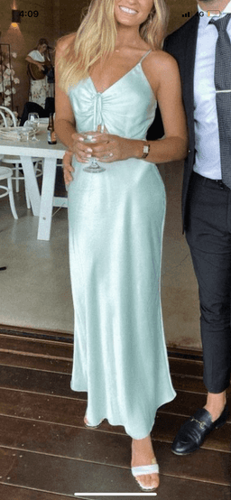 Shona Joy Wright Ruched Bias Slip Dress (size 12) for rent on The Volte - image 3