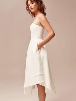 C/MEO Collective Making Waves Dress Ivory Size 6 for rent on The Volte - image 2