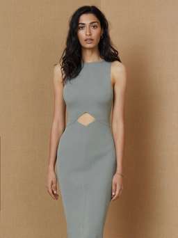 Bec & Bridge Versailles Knit Midi Dress Sage for rent on The Volte - image 1