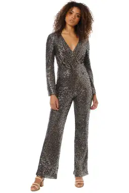 Misha Sharnie Pantsuit Gold Size 10/M  for rent on The Volte - image 1