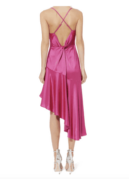 MISHA COLLECTION FUSCHIA MADELYN DRESS - SIZE 8 AU/4 US (RRP $380)