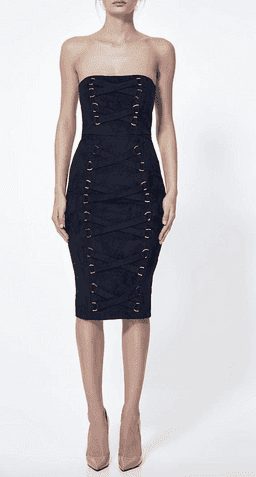Misha Petra Dress Black Size 6 for rent on The Volte - image 1