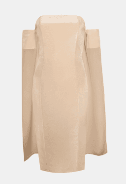 Misha Giselle Silk Dress Cream Size 8 for rent on The Volte - image 5