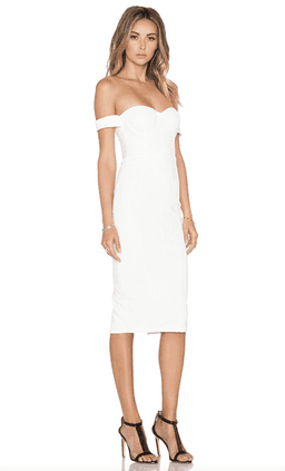 MISHA IVORY CHLOE MIDI DRESS SIZE 10  for rent on The Volte - image 2