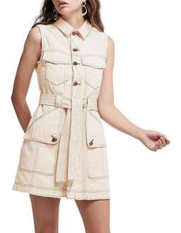 Aje - Silvatica Denim Mini Dress - Size 10 for rent on The Volte - image 2